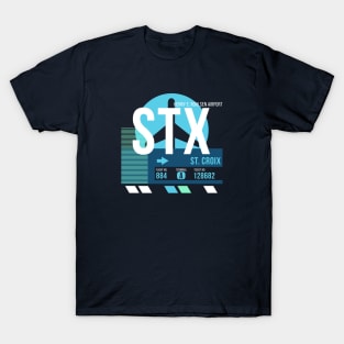 St. Croix (STX) Airport // Sunset Baggage Tag T-Shirt